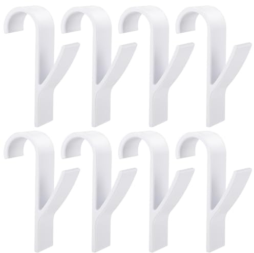 ZOKJSW 8pcs Haken für Rundheizkörper Rundheizkörper Haken weiß Handtuchhaken Handtuchhalter Heizkörperhaken Bademantel Haken für alle Standard Heizkörper