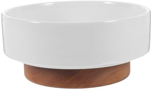 DEARMAMY Vassoio Portafrutta in Ceramica 5.8 Pollici Piatto Da Dessert Snack Frutta Secca Design Moderno Per Uso Interno Ed Esterno