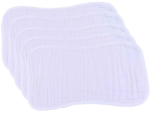 KOMBIUDA 5stücke Pack Baumwoll Spucktücher Für Junge Mädchen Atmungsaktive Spuckpads Bequeme Burp Handtücher Praktische Speichelpads Leicht Zu Reinigen