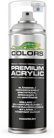 COLORS Premium Acrylic Sprühfarbe 400ml – Hochdeckender Sprühlack für Innen & Außen, Spraydose für DIY-Projekte - RAL 7035 - Lichtgrau Glanz