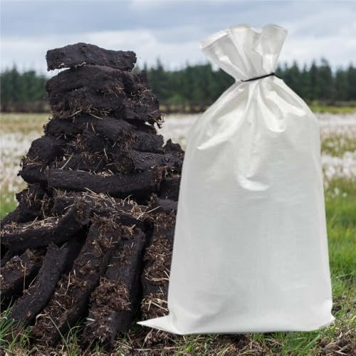 Hadley Irish Natural Hand Cut Peat Turf for Heating, Authentic Irish Fire Experience with a Unique Aroma. 12kg