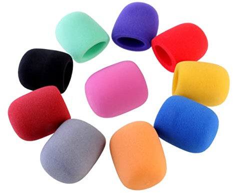 YARNOW Color Handheld Microphone Windshield Covers Foam Mic Windscreens for Ktv Stage Use Beautifully Crafted Random Colors