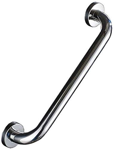 7LiuYueFei6 Barres d'appui pour Baignoire, Toilettes, Rampe de sécurité, Porte-Serviettes, Douche, poignée de Baignoire, Aide de sécurité, accoudoir, Argent 48 cm (Argent 48 cm)