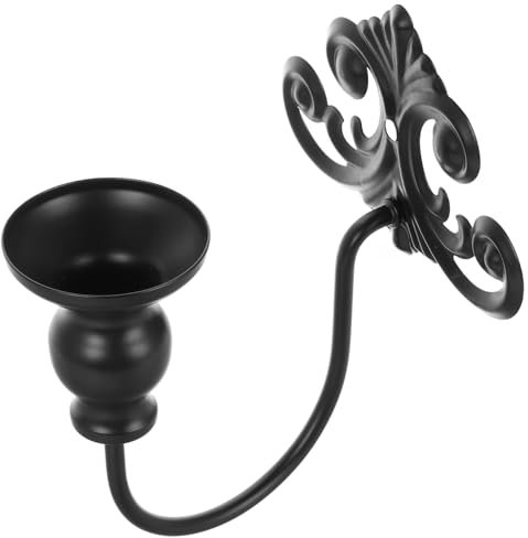 ULTECHNOVO Candelabro de Hierro Negro de Pared para Salón y Comedor