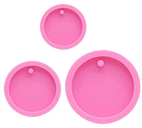 Runde Hundemarke zum Aufhängen, UV-Kristall-Epoxid-Form, aufgeführter Anhänger, Silikon-Schmuck, Gießwerkzeuge, UV-Harz-Formen, Silikon-Schmuck