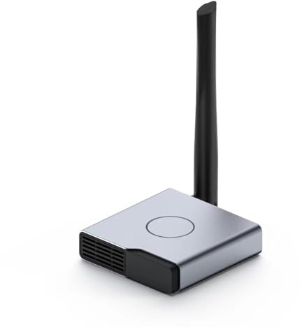 MIOLLYBO Wireless HDMI Adapter mit AirPlay & Miracast, Kabelloser Display Empfänger, Kompatibel mit iPhone/Android/Windows/Mac für TV/Monitor/Projektor, Plug & Play