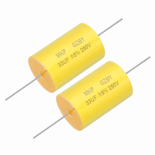 QUARKZMAN 33uf Frequenzweichen Kondensator 250V Axial Crossover 2Stk | Audioboxen MKP Folien Kondensator