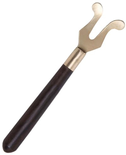 IWOWHERO Abrazadera de Hierro Accesorio Fácil de Almacenar para Taza de Té Mango de Madera, Resistente al Calor y Anti-escaldaduras para Ceremonias de Té