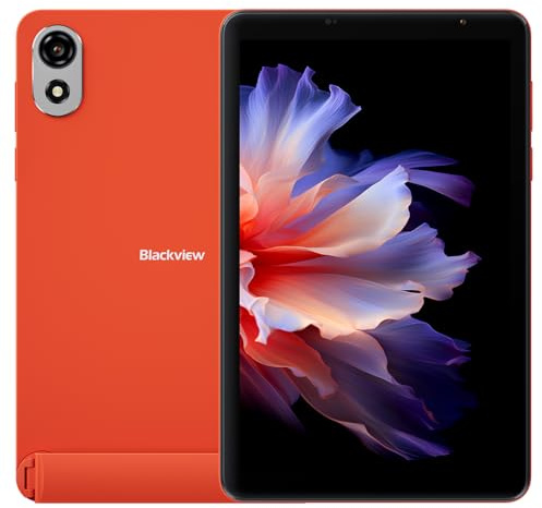 Blackview ZENO 1, 8″ HD+ 90 Hz, 18GB RAM + 256GB (espandibile fino a 2TB), 6000 mAh, 8 MP+8 MP, GPS, Dual SIM/TF, LTE, Smart-K Stereo Speaker, 2 anni di garanzia, Arancia Spaziale