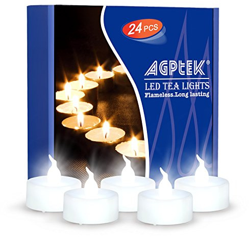 AGPTEK® Timer Flickering Flameless LED Candles Battery-Operated