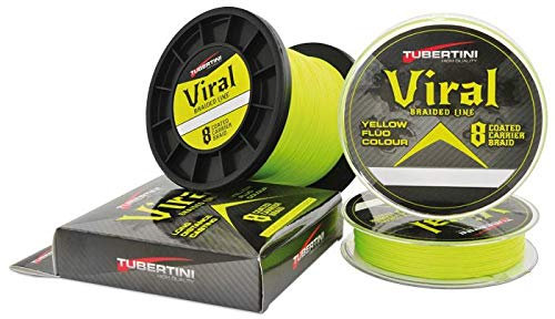 Tubertini Filo da Pesca Viral Braided Line Trecciato PE Dyneema Ideale per Tutte Le Tecniche di Pesca Resistente al Nodo Ottimo Carico di Rottura