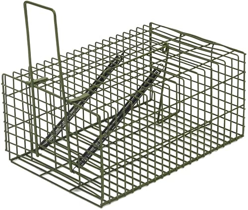 Elbe® Mausefalle lebend, Rattenfalle aus Draht, Lebendfalle für Mäuse, Ratte, Hamster, bissfeste Falle, tierfreundliche Falltür, 23x15x11 cm, wetterfest, für Indoor und Outdoor(2 Pack)