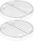 Herogo Cooling Rack Set of 2, Stainless Steel Round Wire Oven Racks for Cooling Baking Cooking Steaming, Rustproof & Smooth Edge, Oven & Dishwasher Safe, Metal Silver (27 cm)