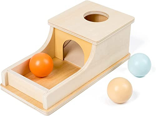 YAANI Montessori Spielzeug ab 1 Jahr, Baby Spielzeug 6 Monate, Montessori Spielzeug Baby, Spielzeug ab 2 Jahr, Montessori-Objektpermanenzbox