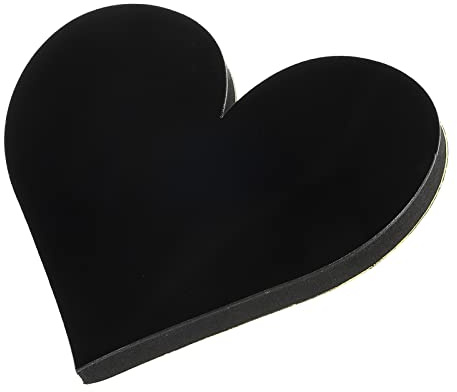 PATIKIL 3D Acryl Buchstaben Spiegel Wandaufkleber Zeichen Herz Schwarz | Selbstklebend Hause Deko Schrift Schild Kunst Aufkleber Abziehbild, für DIY Hause Dekoration