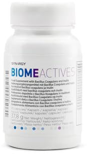 Synergy Worldwide Biome Actives 90 Kapseln | Präbiotische und probiotische Kapseln mit Bacillus coagulans und Inulin | Gleichgewicht des Darmmikrobioms und Gesundheit des Immunsystems | 37,8g