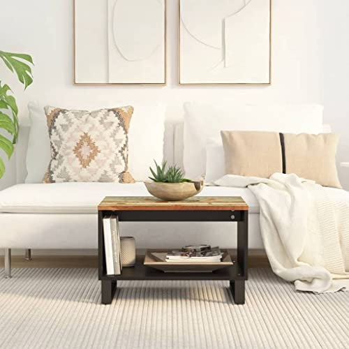 BUKSCYJS Sofa Tische Wohnzimmer,Truhentisch Couchtischcouchtisch 60x50x40 cm Altholz Massivgeeignet FüR Wohnzimmer, Neben Dem Sofa, Arbeitszimmer, Konferenzraum