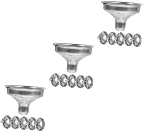 OUNONA 18pièces Entonnoirs Acier Inoxydable Pour Liquides Huile Vinaigre Et Pigments Outil Pratique De Remplissage Pour Bouteilles Et Pots