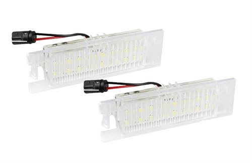 Luce Targa Luci Led Per Fiat 500L 199 Per Punto 188 Per Pratico 263 Per Brava 185 Per Linea 323 2x LED Numero Targa Lampade Luce GM20944894 Targa LED Per Targa