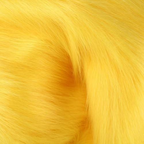 Kunstfell Stoff Langflor 25 x 25 cm Plüschstoff zum Basteln & Nähen | Flauschig, weich und zuschneidbar, ideal für DIY, Reparaturen, Kostüme, Deko und kreative Nähprojekte