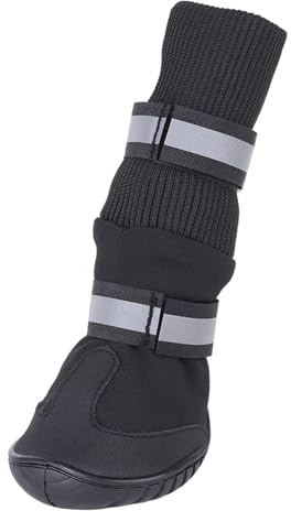 4st Set Vattentäta Hundskor Halkfria Skyddsstövlar för Stora Hundar (XL)