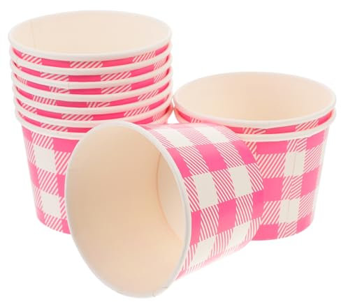 OFFSCH 10er-pack Eisbecher Aus Pappe Wiederverwendbar-dessertschalen Aus Papier Für Eiscreme Suppe Party Geburtstag Picknick