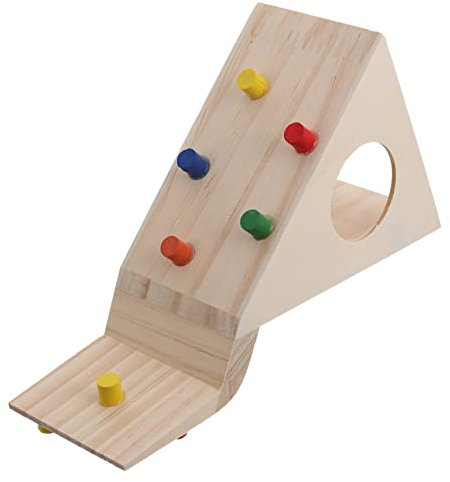 Yardwe Maison en Bois pour Hamster Jouet Descalade Cabane Dexercice Abri pour Animaux De Compagnie pour Hamsters Rats Petits Animaux