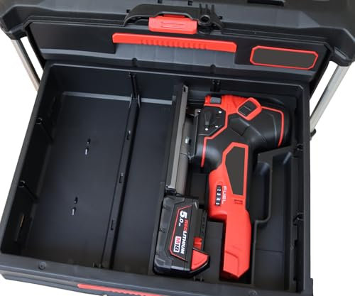 Insert compatible avec le système Milwaukee Packout, convient pour les systèmes Packout 2/3 tiroirs, batteries, outil multifonction, chargeur, Impact Gen4, perceuse, scie sabre (scie sabre et batterie