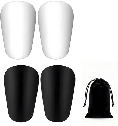 Mini Schienbeinschoner, 4pcs Football Shin Pads und 1pcs Aufbewahrungstasche Schienbeinschoner anpassbar kleine Schien-beinschoner Fußball Herren Extra Shin Guards Beinschutz Stoßfeste Beinschützer