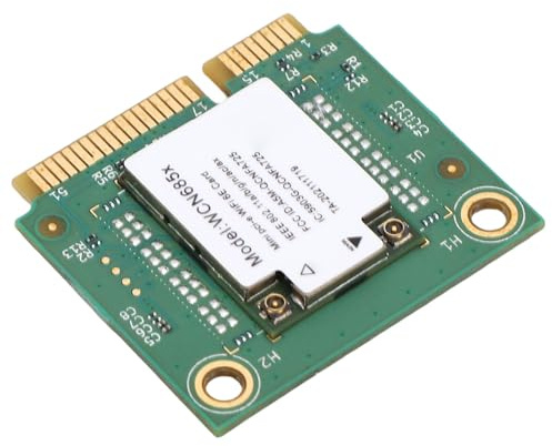 KELFEEAO Mini Tarjeta de Red PCIE WiFi, 6GB 6GHz 5GHz 2.4GHz Tarjeta Tribanda PCIE WiFi Bluetooth Tarjetas inalámbricas para computadora portátil con Antenas Bluetooth 5.3 OFDMA