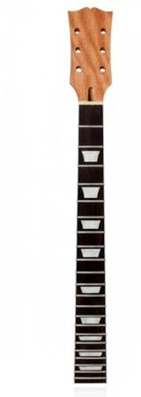 Jinhxofs Les-Paul-Gitarrenhals Diamond Inlays-Einlagen Palisander Griffbrett abgerundete Bundenden 22-Bünde Hals