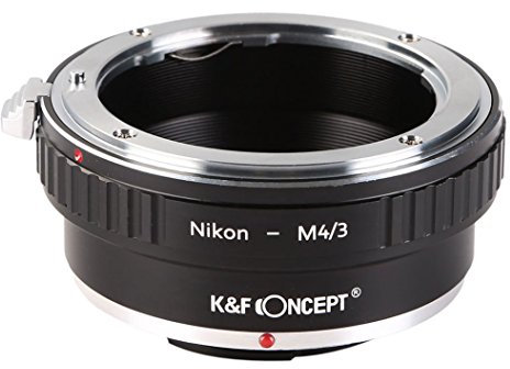 K & F Concept Adapter für Micro 4/3 M4/3 Mont Olympus E-PL3 Om-D, E-M5, E-M10, Panasonic GF2, GF3, GF5, GH4, KF-NFM43