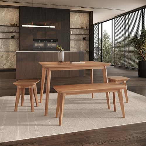 Krok Wood Esstisch Paris aus Massivholz (Buche, 75 x 75 x 75 cm)