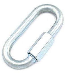 10 Stück Kettennotglied 6mm Kettenglied DIN 5299 Schraubglied Kette Verschluß