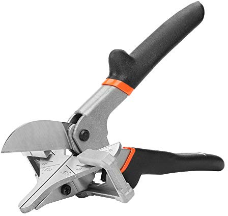 Trim Shears, Akozon Winkelschere,Gehrungsschere,Präzise Mehrwinkel-Gehrungsschere 0°-135° Gehrungsschere Cutter Edelstahl Dichtungsschere Trim Cutter Handwerkzeug für Drahttröge, Kunststoffe