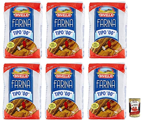 6x Divella Semola Di Grano Duro Rimacinata Semoule de blé dur 1kg