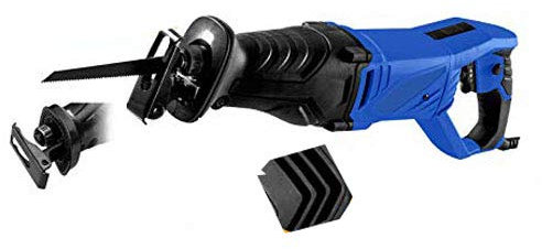 Powerful Electric Corded Reciprocating Saw Adjustable 6-Speed Sabre Saws, 850W Saw, 4 Saw Blades (Wood&Plastic 115mm and Metal 8mm), Reciprocating Stroke 28mm
