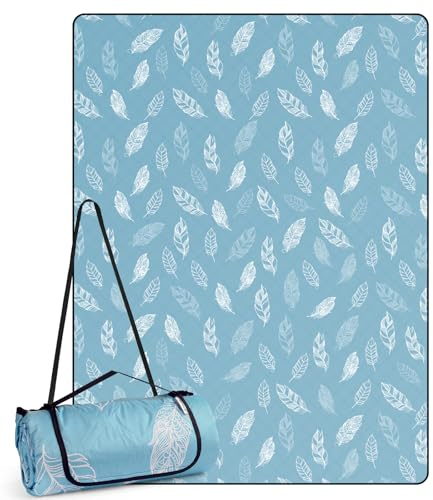 DEWUR Coperta Picnic Impermeabile Lavabile Plaid Pic Nic Telo Picnic Telo Campeggio(300 x 200 cm, Blu)