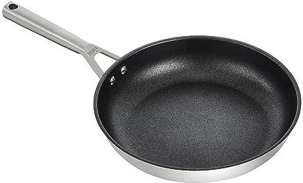 Ninja ZEROSTICK Stainless Steel Cookware 28cm Frying Pan, Long Lasting, Non-Stick,Induction Compatible Frying Pan, Oven Safe to 260°C, Cast Stainless Steel Handle C60028UK