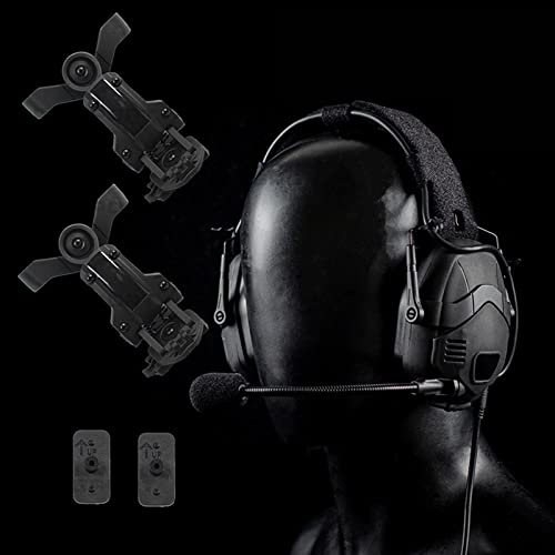 Casque tactique Bluetooth avec réduction du bruit - Casque de chasse - Réduction du bruit - Adaptateur de bruit - Noir