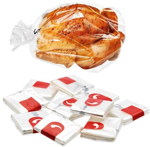 YUGN Bratbeutel Backofen Mikrowelle 20er Set 38 x 24 cm Bratschlauch 220 °C