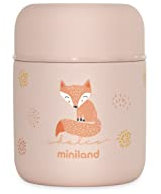 Miniland - Termo Bebé para Comidas 280ml de Acero Inoxidable, Cierre Hermético y Aislamiento de Doble Pared, Mantiene Temperatura más de 24h Frío y Calor (Candy)