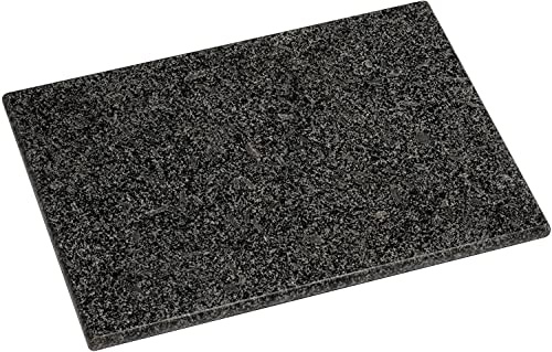 Acense Premium Black Speckled Granite Chopping Board Kitchen Set, 40x30cm Worktop Saver and Cutting Board, Thick Counter Edge Chopping Board.