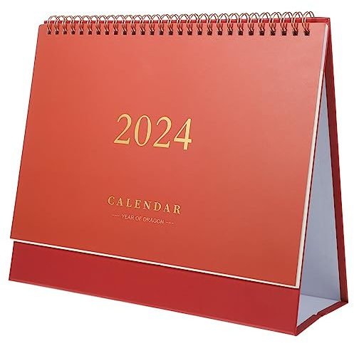 TOYANDONA Décor De Table Calendrier De Bureau 2023 Juillet 2023- Décembre 2024 Calendrier De Bureau Délicat 10. 02X8. 25X3. 14Po () Fournitures Pour La Maison