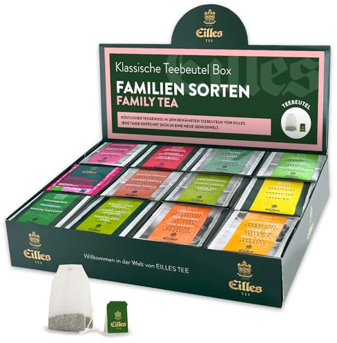 FAMILY Mischbox mit 12 Sorten EILLES Teebeutel speziell für die Familie