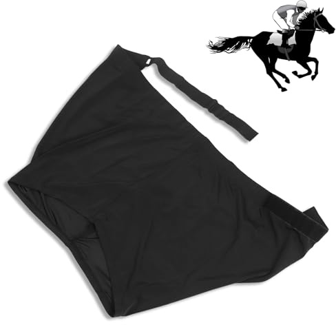 HERCHR Horse Shoulder Guard, Stretch Anti Rub Bib Chest Saver Wither Protector Stretch Horse Shoulder Guard High Elastic Fabric Horse Shoulder Guard Protector for Horse Black (M)