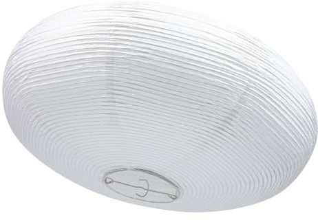 OSALADI Papier Lampenschirm Weißer Deckenlampenschirm 19.69X19.69X7.87In Ersatzlampenschirm Für Pendelleuchte Sanftes Licht Für Wohnzimmer Schlafzimmer Arbeitszimmer Büro