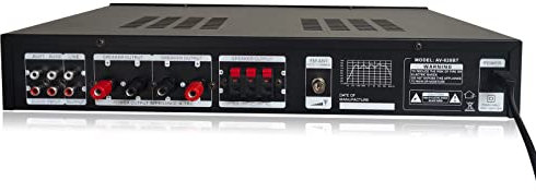 Loobiiny HiFi Amplificatore 5 Canali Bluetooth FM USB 600W Stereo Audio Amplificatore Mini per Giradischi Vinile