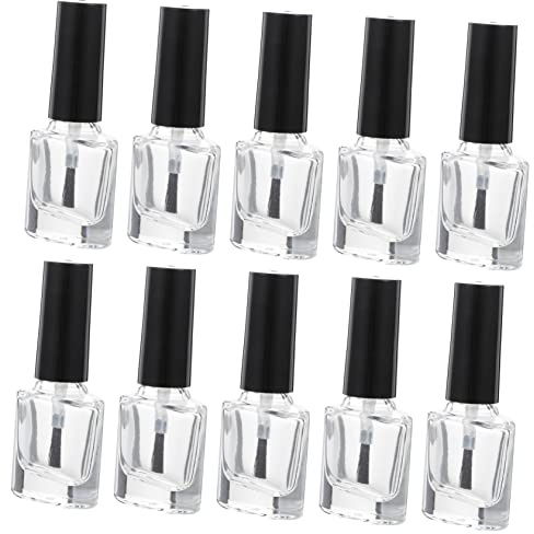 Ipetboom Tubo De Bálsamo Labial 20 Piezas Botella De Esmalte De Uñas Recipientes Para Muestras De Pintalabios Botella De Retoque De Uñas Pp De Nylon Importante Herramientas De Manicura
