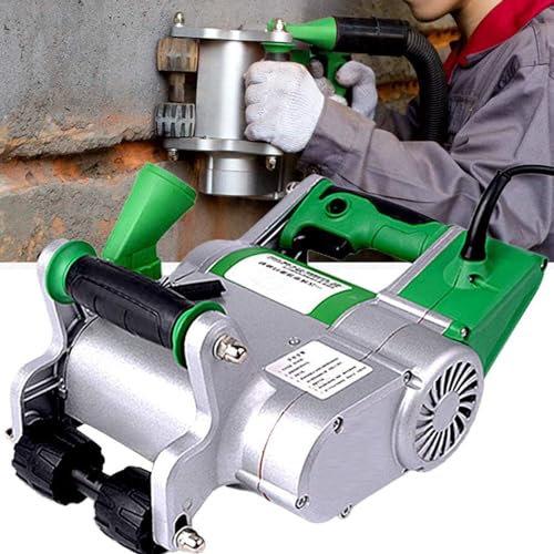 URJWAN Electric Wall Chaser, 35mm/25mm Wall Slotting Machine Concrete Wall Cutting Machine 1600rpm, 20-30mm Grooving Depth Adjustment, Hangable Design,25mm/35mm